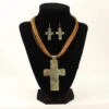 M&F - Blazin Roxx - Large Patina Cross Pendant Necklace Set -Hey Dude Central 1982115 57759.1673466400