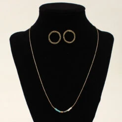 M&F Blazin Roxx Beaded Necklace & Earring Set