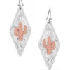 Montana Silversmiths Two Tone Diamond Cactus Earrings -Hey Dude Central 2204745 01 12192.1673455121