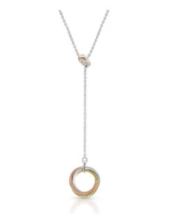 Montana Silversmiths Trio Rings Lariat Necklace