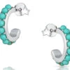 Montana Silversmiths Studded In Turquoise Mini Hoop Earrings -Hey Dude Central 2375935 01 92787.1673455108