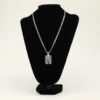 Twister Dog Tag W/Cross Necklace