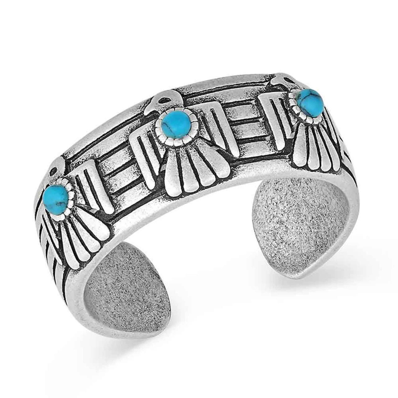 Montana Silversmiths Rising Above Thunderbird Turquoise Ring 3 Montana Silversmiths Rising Above Thunderbird Turquoise Ring