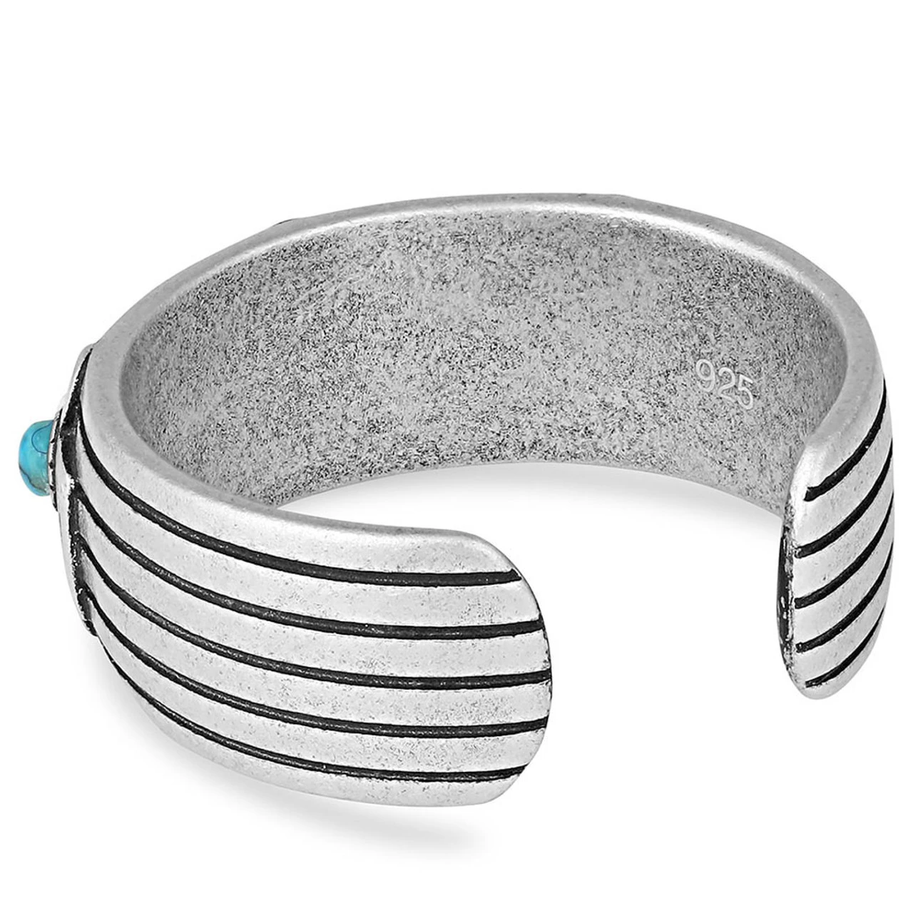 Montana Silversmiths Rising Above Thunderbird Turquoise Ring 4 Montana Silversmiths Rising Above Thunderbird Turquoise Ring - Image 2