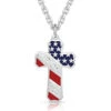 Montana Silversmiths Born In The USA Patriotic Cross Necklace -Hey Dude Central 2487535 1 60240.1673539597