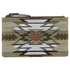 Tony Lama Neutral Aztec Jacquard Mini Wallet