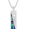 Montana Silversmiths American Legends Slim Column Cross Necklace