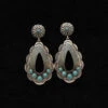 Silver Strike Turquoise Western Teardrop Dangle Earrings -Hey Dude Central 2604070 1 51505.1673543646