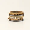 Blazin Roxx Brown & Grey Multi Layered Bracelet