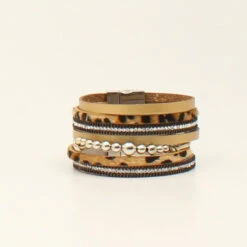Blazin Roxx Brown & Grey Multi Layered Bracelet