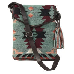 M&F Sandra Collection Southwestern Pattern Messenger Bag