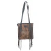 Ariat Brown Scarlett Fringe Cowhide Tote