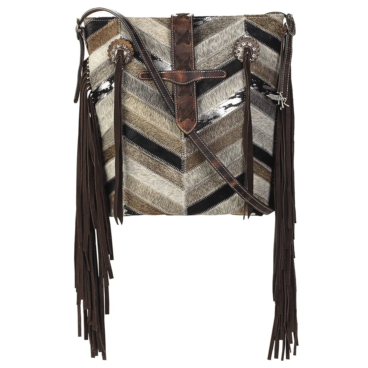 Angel Ranch Calf Hair Patches Crossbody Bag 3 Angel Ranch Calf Hair Patches Crossbody Bag