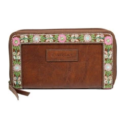 Ariat Addison Style Floral Embroidered Pattern Wallet