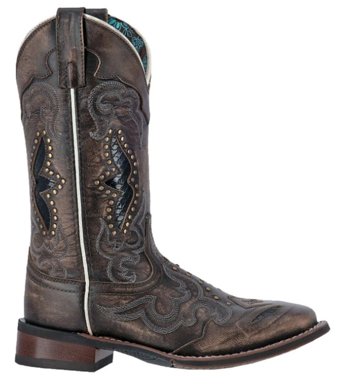 Dan Post Laredo Womens Spellbound 5660 Black Square Toe Boots 8 Dan Post Laredo Womens Spellbound 5660 Black Square Toe Boots - Image 6