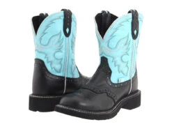 Justin Womens Black Deer Cow Gypsy Boots