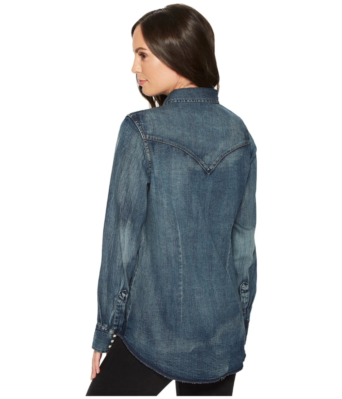 Wrangler - Womens Denim Western Fashion Top 4 Wrangler - Womens Denim Western Fashion Top - Image 2