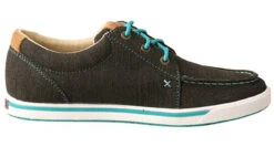 Twisted X Womens Charcoal & Turquoise Kicks -Hey Dude Central P2300280 02 98490.1630434782