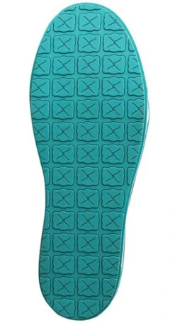 Twisted X Womens Charcoal & Turquoise Kicks -Hey Dude Central P2300280 04 83665.1630434782