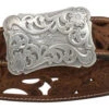 3D Womens Floral Filigree Distressed Full Grain Leather Belt -Hey Dude Central P2316115 01 99708.1673469642