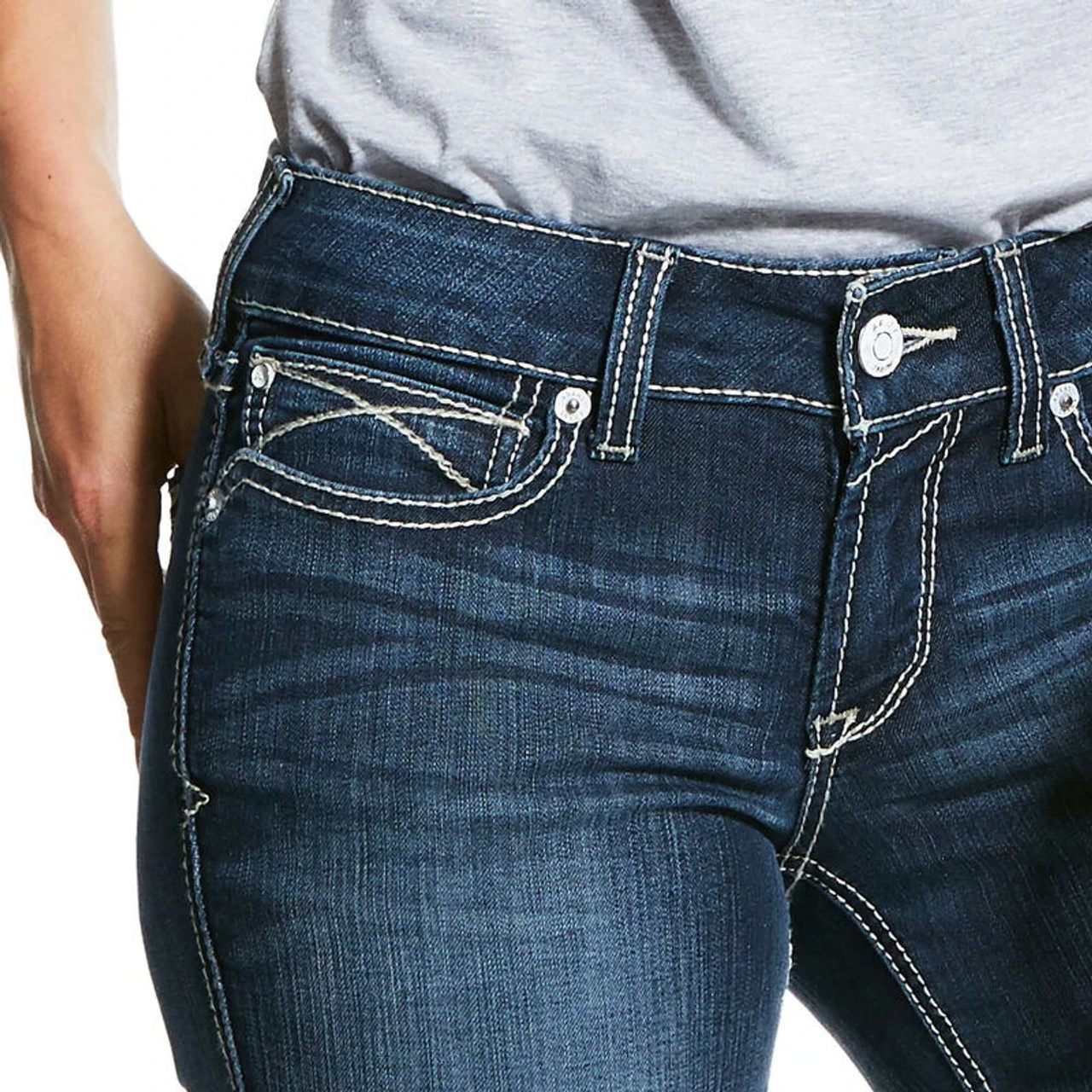 Ariat R.E.A.L. Mid Rise Arrow Fit Stretch Shayla Bootcut Jean 7 Ariat R.E.A.L. Mid Rise Arrow Fit Stretch Shayla Bootcut Jean - Image 5