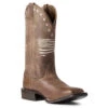 Ariat Womens Weathered Tan Circuit Patriot Wide Square Toe Boots -Hey Dude Central P2396375 01 20176.1673466503