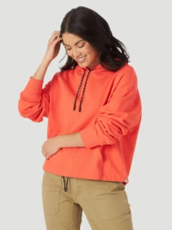 Wrangler Womens ATG Cropped Sweatshirt - LAK23 19 Wrangler Womens ATG Cropped Sweatshirt - LAK23 -Hey Dude Central P2413435 CORAL 1 39194.1636403950