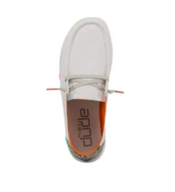 Hey Dude Ladies Wendy Snake Linen White Shoes -Hey Dude Central P2446520 02 13890.1630591785