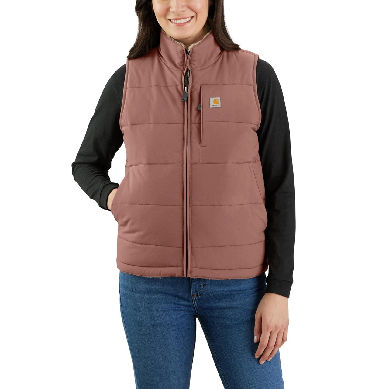 Carhartt Womens Montana Reversible Relaxed Fit Insulated Vest 3 Carhartt Womens Montana Reversible Relaxed Fit Insulated Vest
