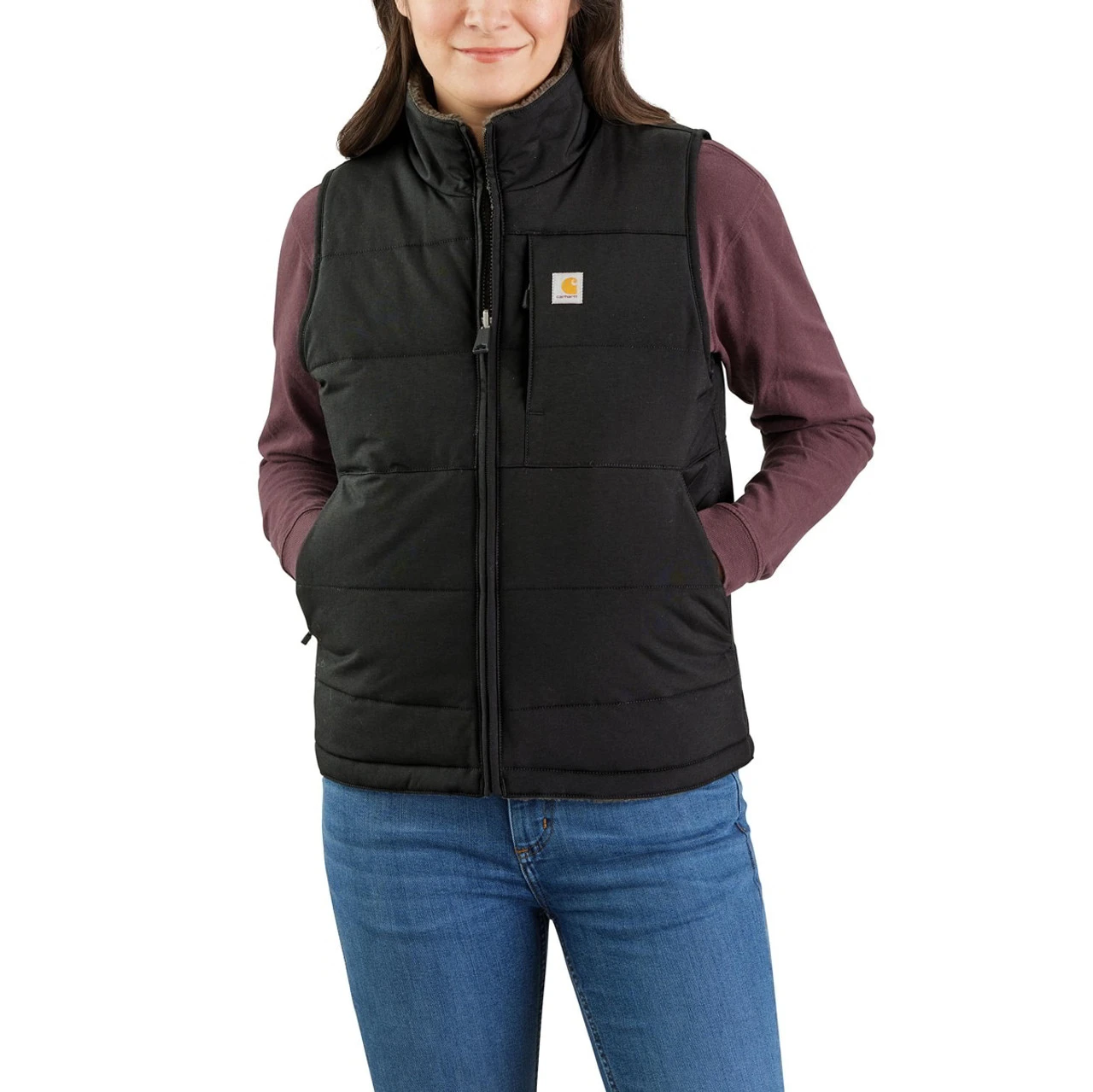 Carhartt Womens Montana Reversible Relaxed Fit Insulated Vest 4 Carhartt Womens Montana Reversible Relaxed Fit Insulated Vest - Image 2