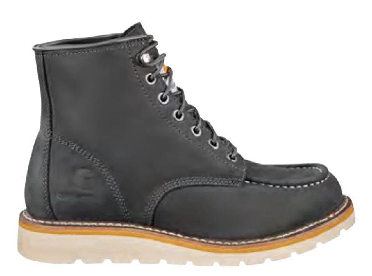 Carhartt Womens Dark Grey 6 Inch Moc Toe Wedge Work Boot 3 Carhartt Womens Dark Grey 6 Inch Moc Toe Wedge Work Boot