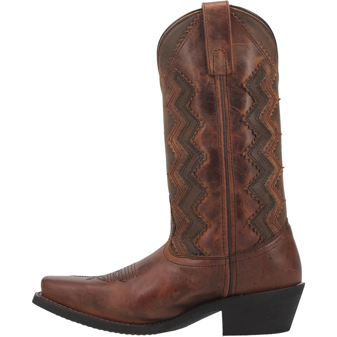 Laredo Womens Brown Audrey Cowboy Square Toe Boots 4 Laredo Womens Brown Audrey Cowboy Square Toe Boots - Image 2