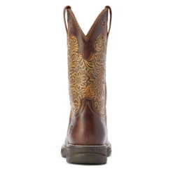 Ariat Womens Rich Clay Brown Floral Emboss Anthem Savanna Square Toe Boots -Hey Dude Central P2564300 3 07215.1661196917