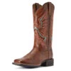 Ariat Womens Naturally Distressed Brown Rockdale Western Square Toe Boot -Hey Dude Central P2564470 1 94549.1673546788