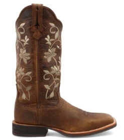 Twisted X Womens 13" Ruff Stock Floral Embroidered Square Toe Boots -Hey Dude Central P2620585 2 55363.1651599814