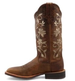 Twisted X Womens 13" Ruff Stock Floral Embroidered Square Toe Boots -Hey Dude Central P2620585 3 84419.1651599815