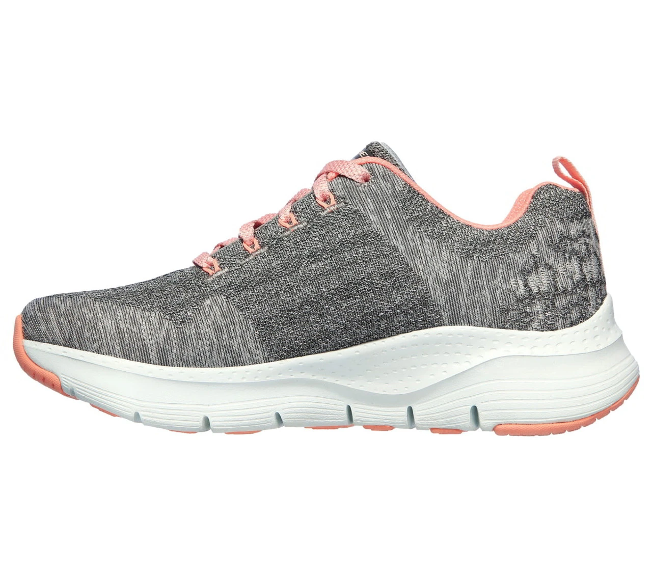 Skechers Womens Grey & Pink Arch Fit Athletic Shoe 4 Skechers Womens Grey & Pink Arch Fit Athletic Shoe - Image 2