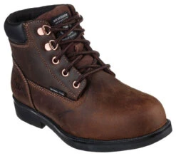 Skechers Womens Work Rival Lace-Up Boots