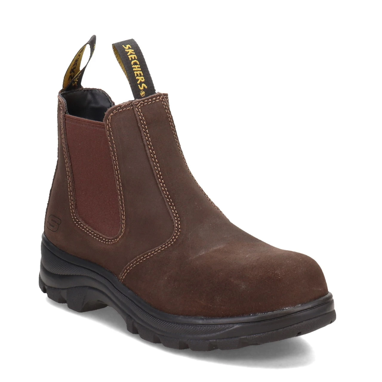 Skechers Women's Workshire - Jannit Comp Toe Work Boot, Brown 3 Skechers Women's Workshire - Jannit Comp Toe Work Boot, Brown