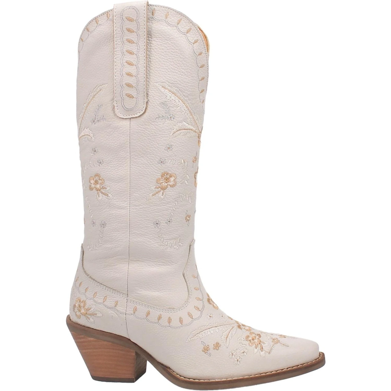Dingo Womens White Full Bloom Tall Western Boots 5 Dingo Womens White Full Bloom Tall Western Boots - Image 3