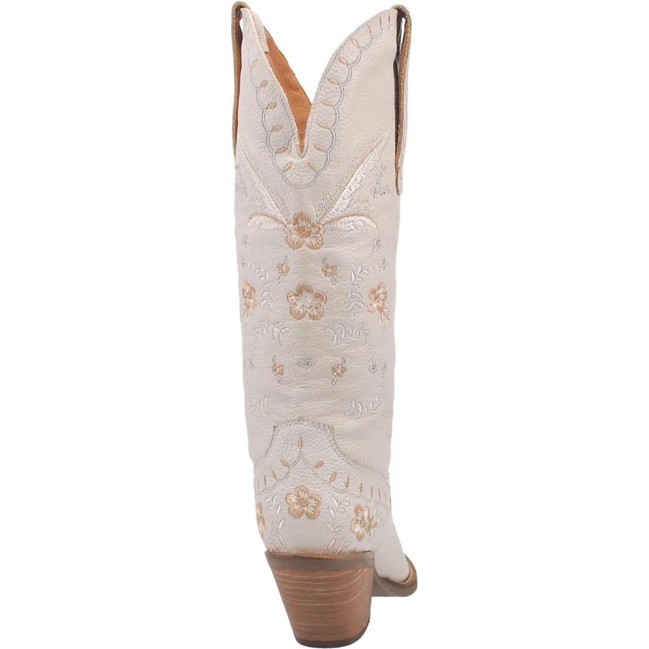 Dingo Womens White Full Bloom Tall Western Boots 6 Dingo Womens White Full Bloom Tall Western Boots - Image 4