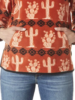 Wrangler Ladies Orange Fleece Pullover -Hey Dude Central P2737860 3 01384.1686773458