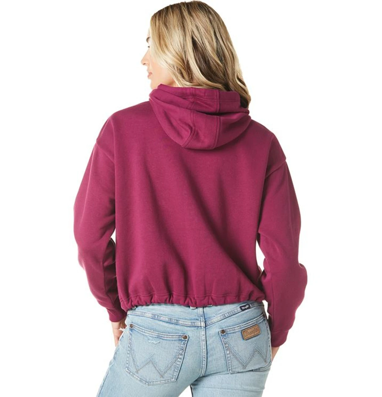 Wrangler Ladies Magenta Hoodie 4 Wrangler Ladies Magenta Hoodie - Image 2