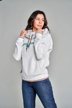 Kimes Ranch Two Scoops Ladies Fleece Hoodie - Oatmeal -Hey Dude Central P2744100 3 95222.1665513327
