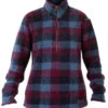 Noble Outfitters Women's Navy & Port Plaid Sherpa Pullover Jacket