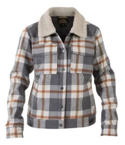 Noble Outfitters Women's Natural Tan Plaid Work Jacket