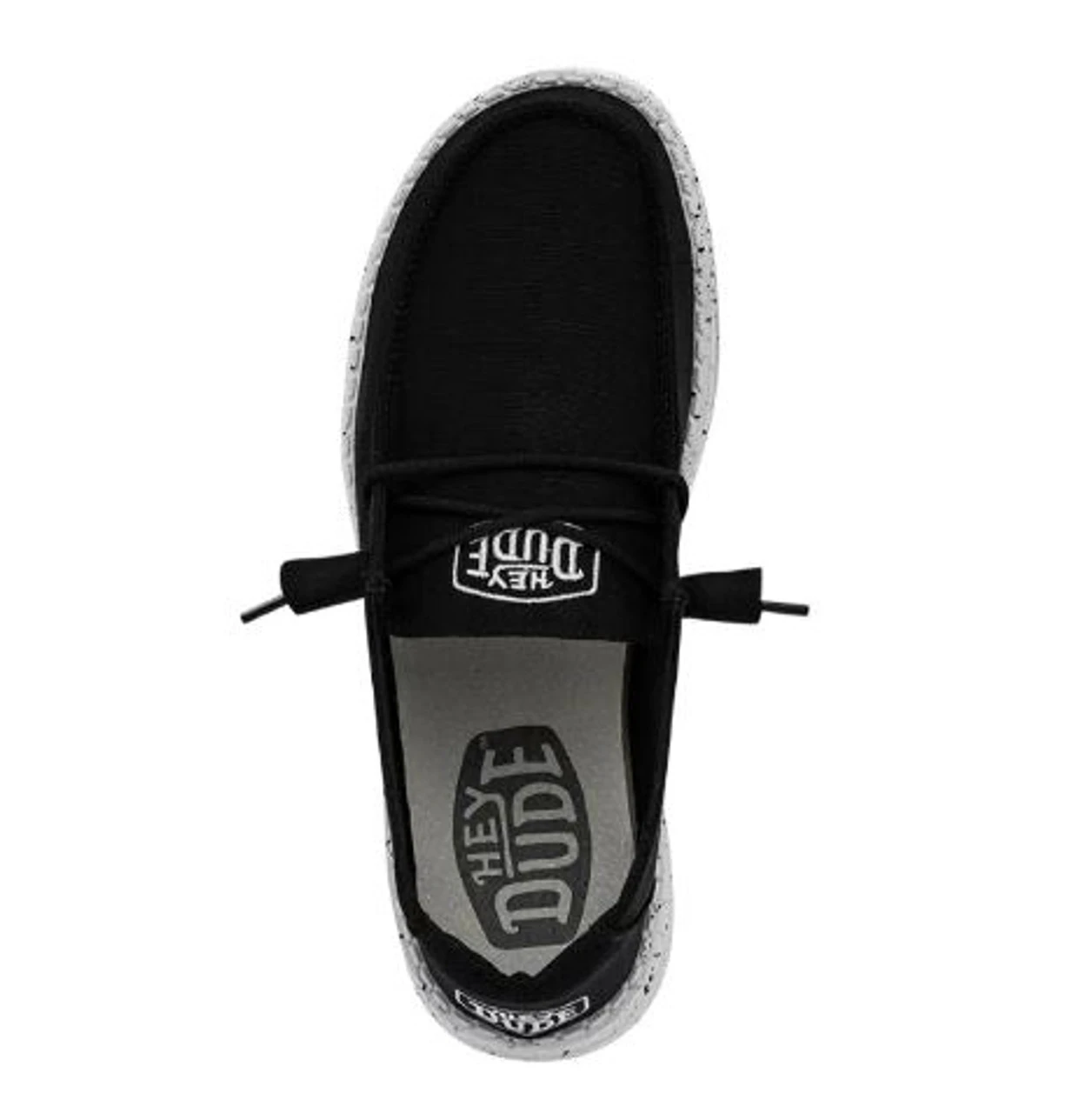 Hey Dude Wendy Slub Canvas Black 3 Hey Dude Wendy Slub Canvas Black