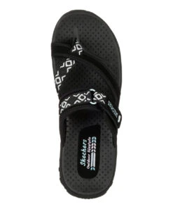 Skechers Womens Black & White Reggae Trailway Sandals -Hey Dude Central P2757970 3 04463.1682112723