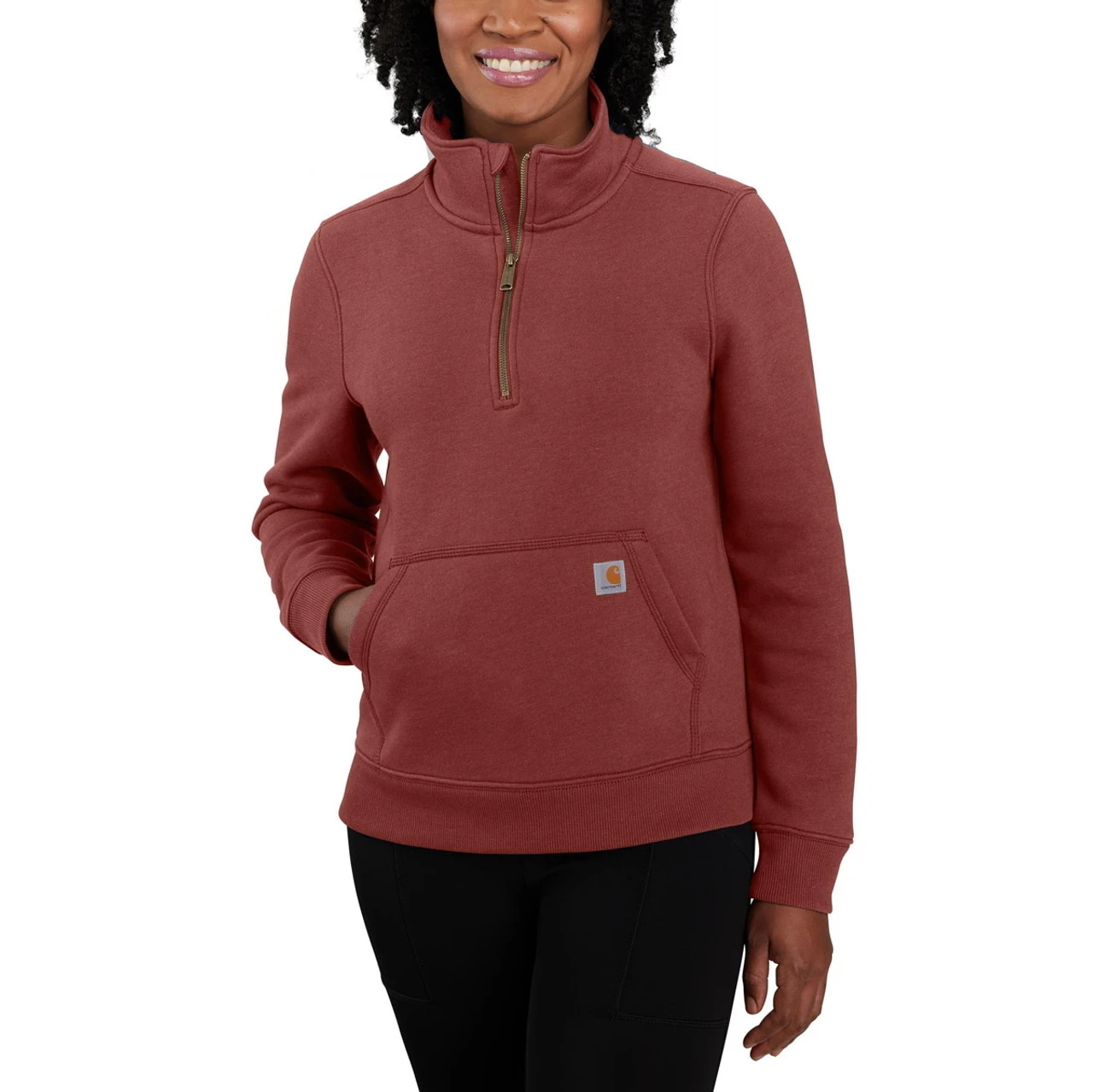 Carhartt Womens Relaxed Fit Midweight Quarter-Zip Sweatshirt 3 Carhartt Womens Relaxed Fit Midweight Quarter-Zip Sweatshirt