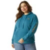Ariat Womens Deep Lagoon Logo Hoodie -Hey Dude Central P2769105 1 43263.1697129883
